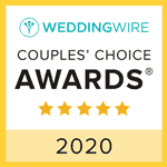 WeddingWire badge for Couples choice awards in 2020